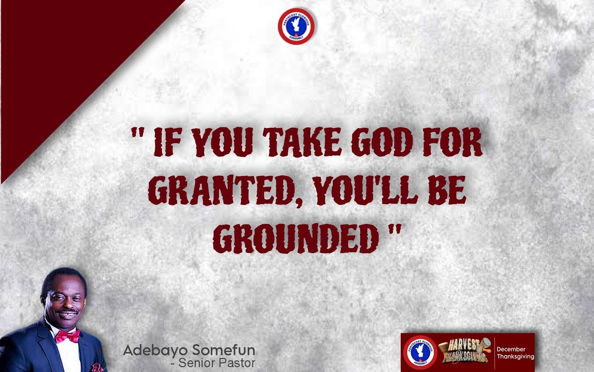 pgachurchabuja's tweet image. - December Thanksgiving Service
- Word Session - 

TOPIC: HEART OF GRATITUDE 
TEXT : (Psalm 9:1, 136:1, 3:5, 139:14, 8:4-6, Lam 3:32-33)
#WORDSESSION 
#PENTECOSTGLORIOUSASSEMBLY
#PGACHURCH

[GuK]