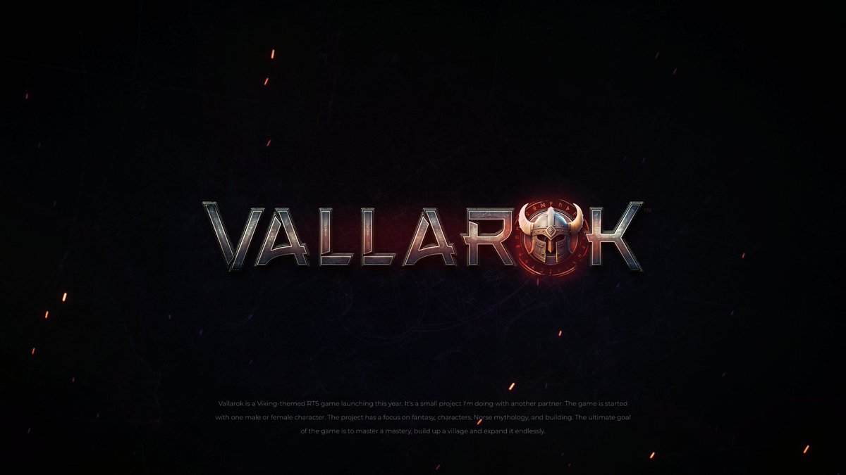 GraphicLab321's tweet photo. VALLAROK - RTS GAME LOGO
#Gaming #Game #LogoDesign #GraphicDesign #Gamers #RTS https://t.co/RsRC4KdBDv