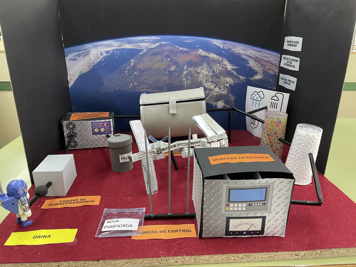 COPIQCLM's tweet photo. ¡¡CONCURSO DE MAQUETAS “La Ingeniería Química en miniatura”!!
¡Ya pueden votar por su maqueta favorita a través de las redes sociales!
TÍTULO DE LA MAQUETA: “Sistemas de depuración de agua a bordo de la Estación Espacial Internacional” https://t.co/7oBuSMezHm