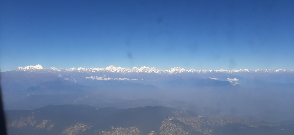 It was an excellent view of the Himalaya, captured on the way to Dhaka