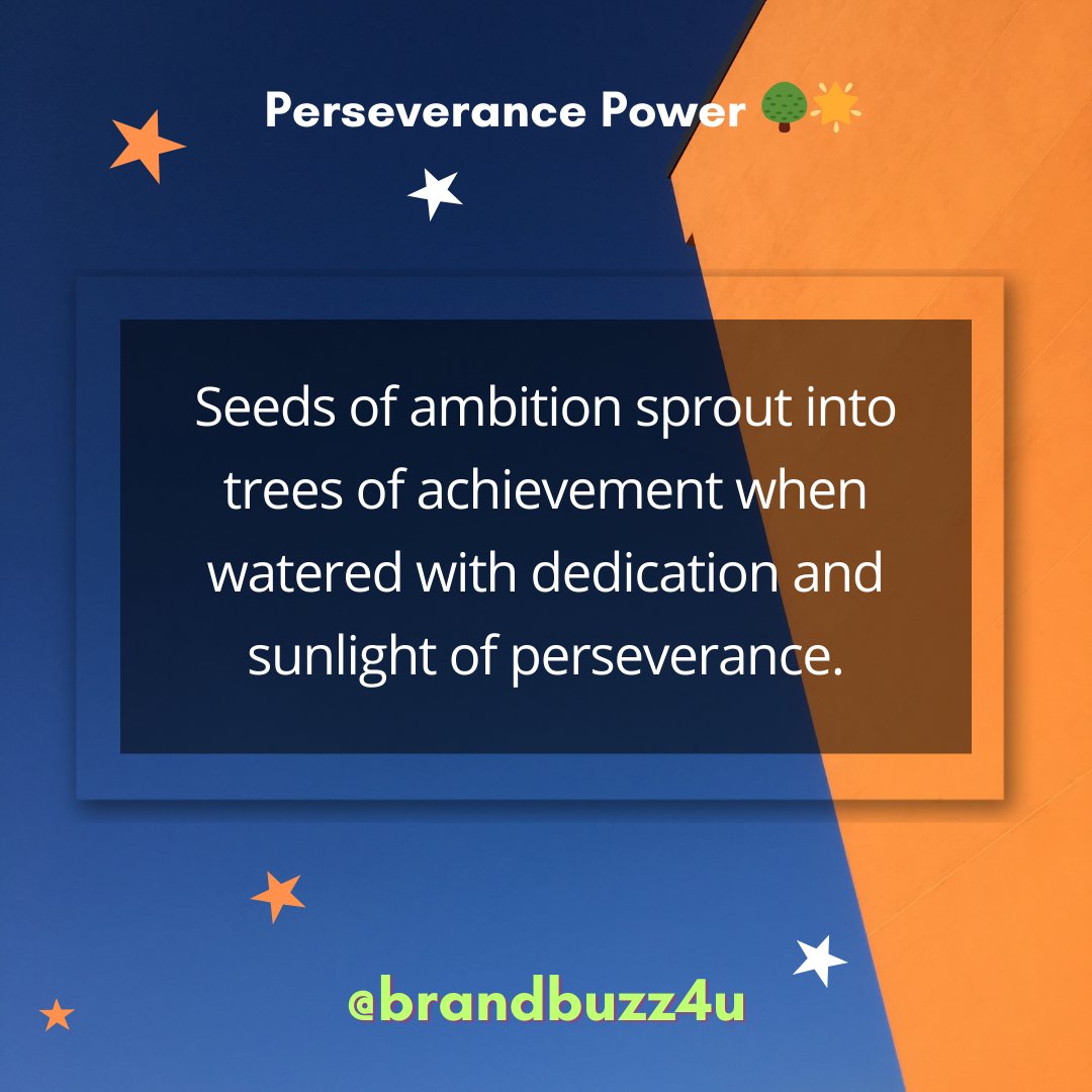 brandbuzz4u's tweet image. 🌱💪Nourish ambition with dedication; let perseverance be the sunlight. Watch the seeds grow into trees of achievement.🚀 #AmbitionGrows #DedicationPays #PerseverancePower 🌳🌟 #Nifty #BJPAgain #Crypto #Congress #Incredible #MEXC #DeFi #LuncBurn #USA #UK #dedication