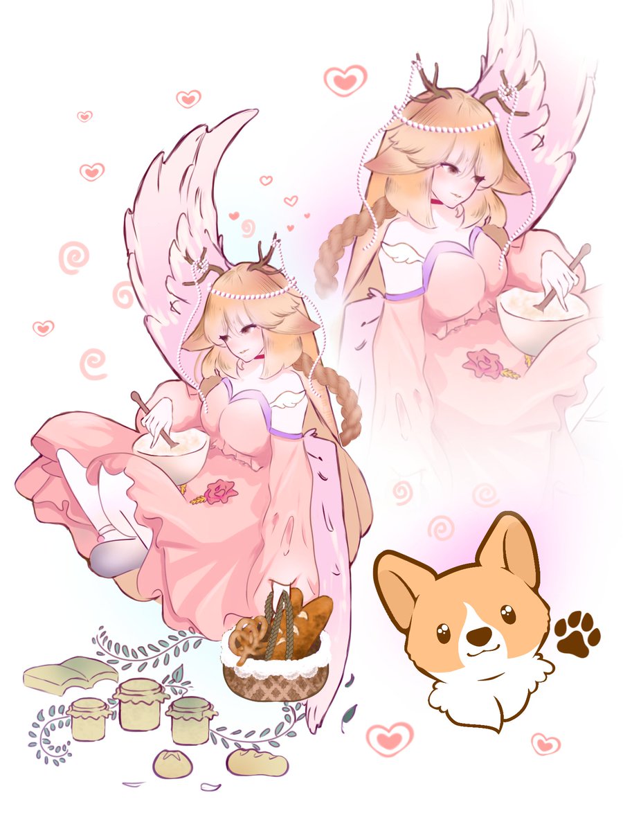 Looking forward to playing some more cooking and farming games, especially those that let me make my pet corgis in the game! Featuring one of my babies Haru. 🥰

#Vtuber #Vtuber #VtuberEN

Art by i.am_jhn on Instagram