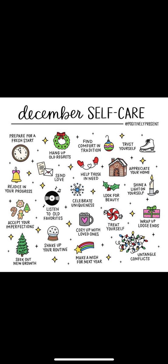 Some great ideas to look after yourself this December. I know it can be a busy chaotic time or a really difficult time for some so please take some time for yourself #december #selcare #bekindtoyourself