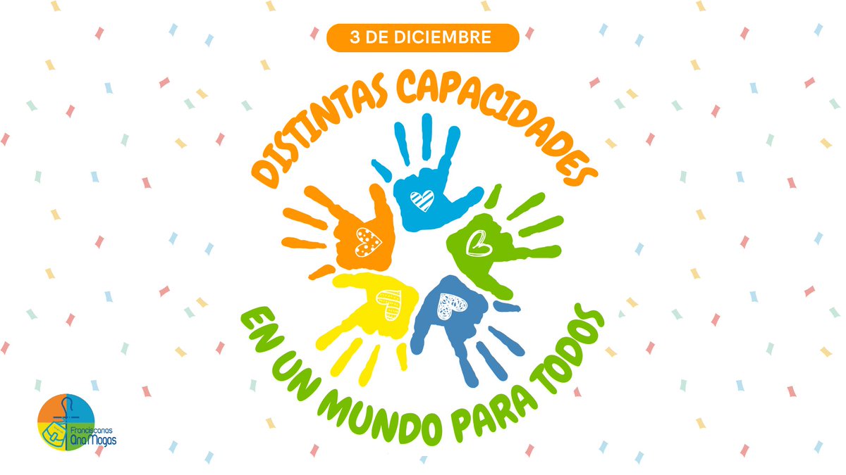 SJoseFranciscan's tweet photo. Construir una sociedad inclusiva y accesible para todos es uno de nuestros compromisos. ♿🤝
Celebramos el #DíadelaDiscapacidad, porque creemos que cada persona, con sus distintas capacidades, tiene mucho que aportar al resto del mundo. 🌍
#inclusionAM https://t.co/YPcDI8Gvpu