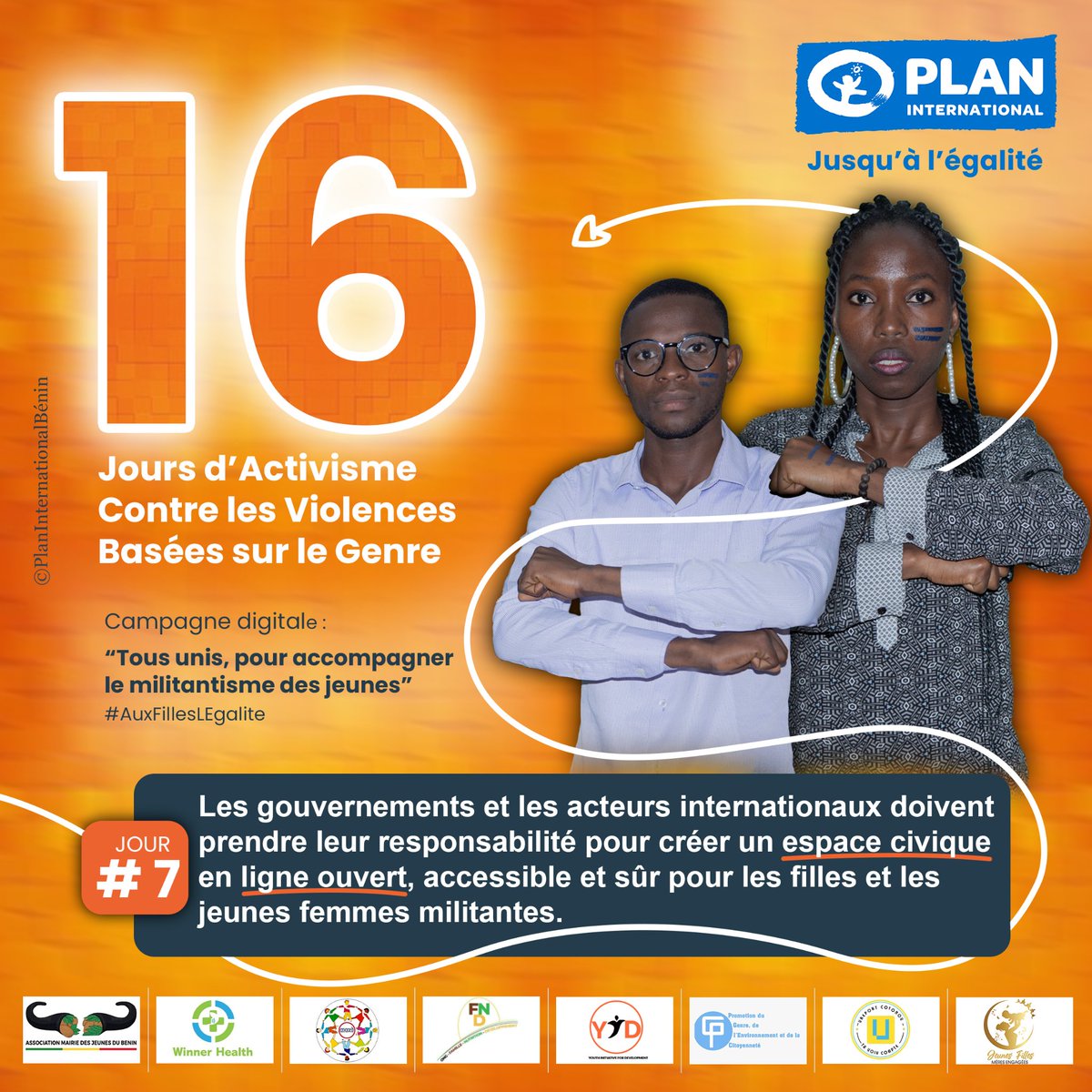 YouthEqual's tweet photo. Campagne digitale pour les #16DaysOfActivism contre les VBG

#J7
"Les gouvernements et les acteurs internationaux doivent prendre leurs responsabilités pour créer un espace civique en ligne ouvert, accessible et sûr pour les filles et les jeunes femmes militantes" https://t.co/UOn3ZsbX3x