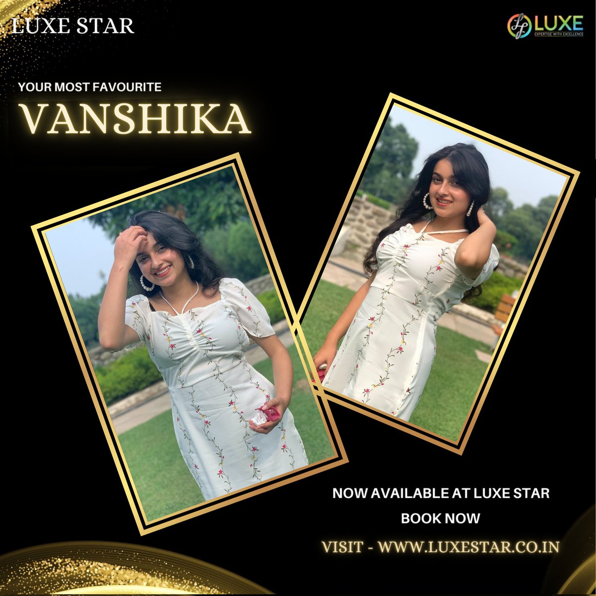 luxestarindia's tweet image. One of the most amazing and your favourite, VANSHIKA is now available on Luxe Star. 

Get your brand promoted with her today at the best discounted prices. 
#luxestarindia #FortniteBigBang