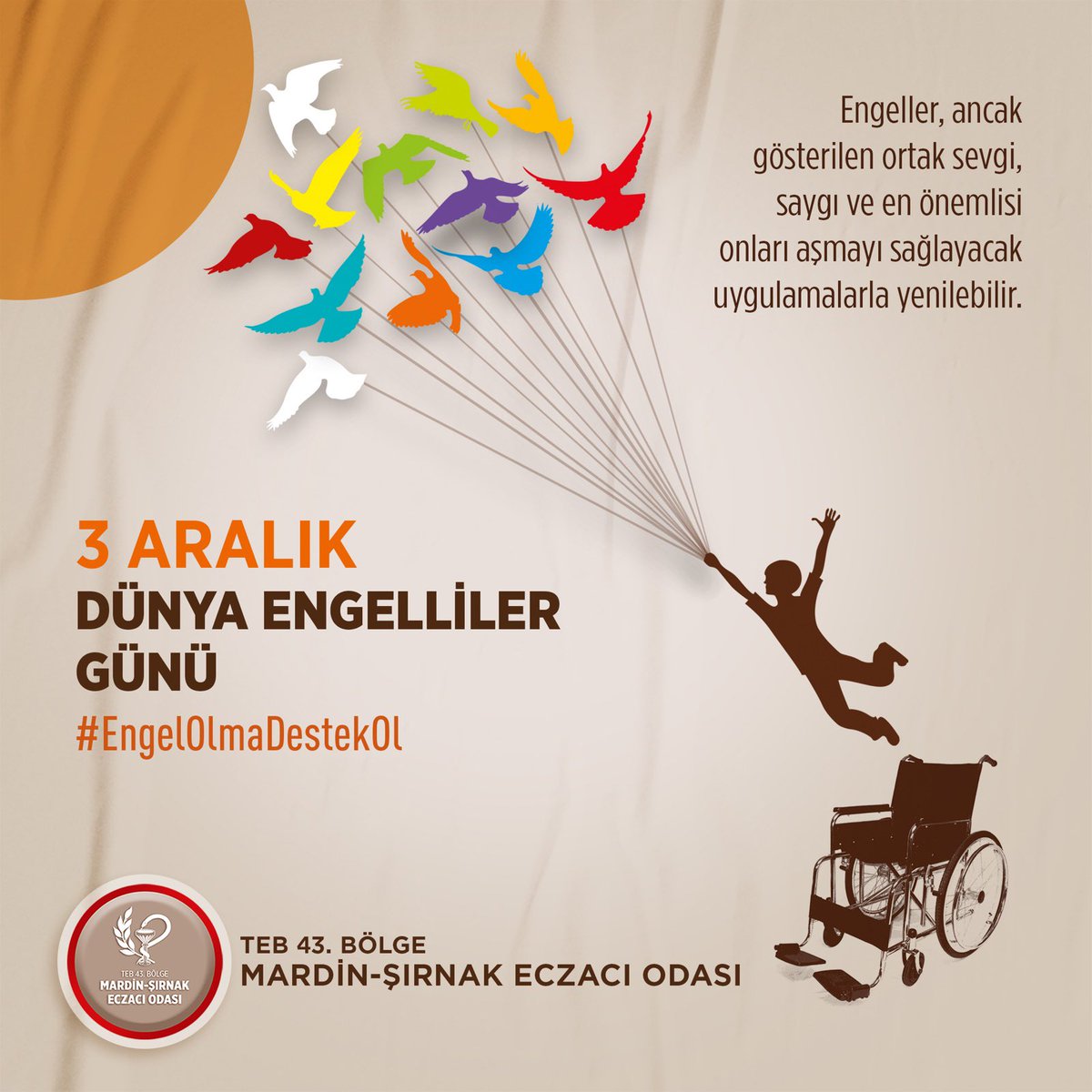 mardinsirnakEO's tweet photo. Engeller, ancak gösterilen sevgi, saygı ve en önemlisi onları aşmayı sağlayacak uygulamalarla yenilebilir. #EngelOlmaDestekOl #DünyaEngellilerGünü #disabledday https://t.co/WDn8IZyEDp