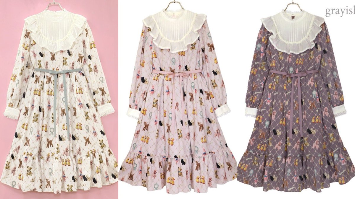 受注受付 本日最終日⚡️ 🧸ちいさなぬいぐるみヨークワンピース