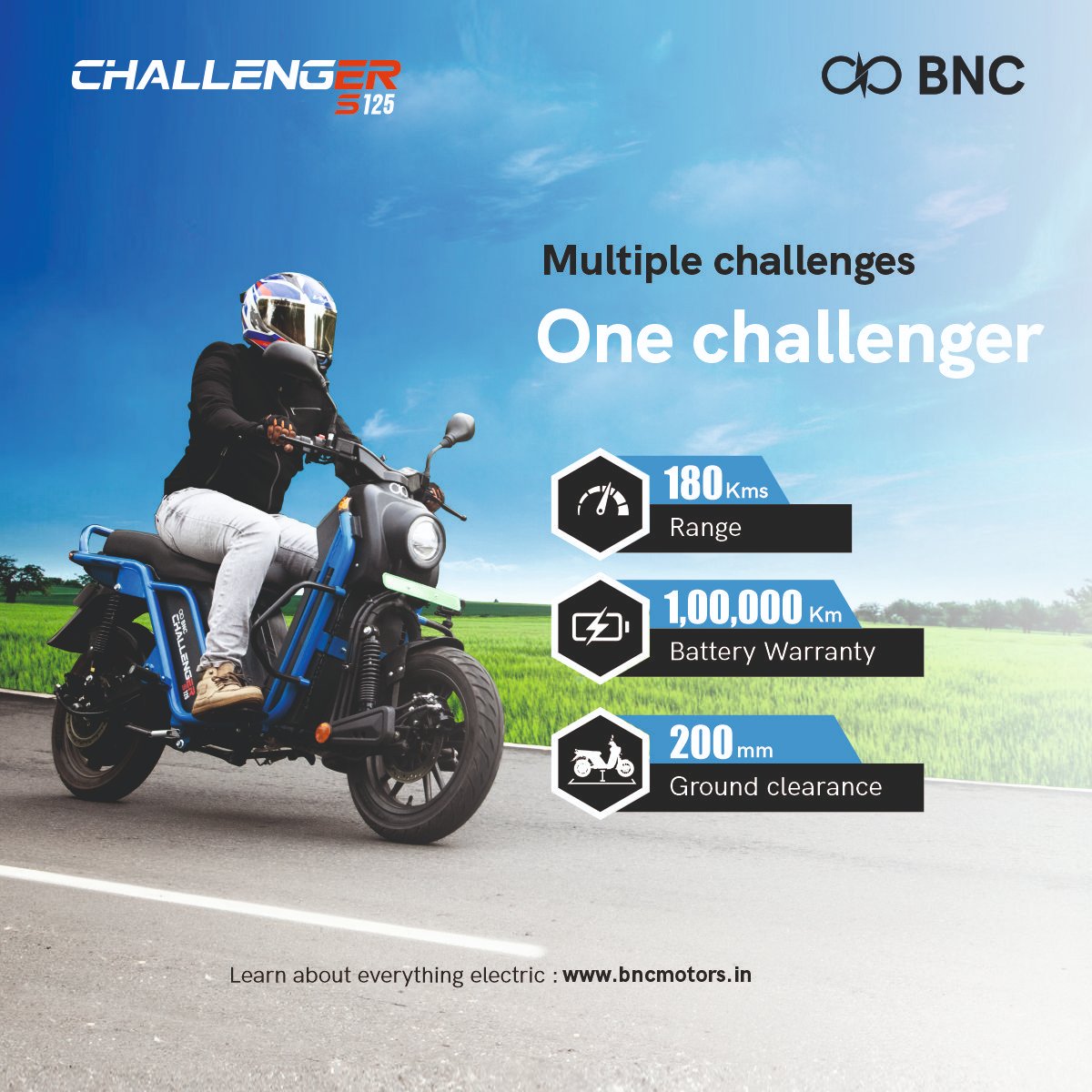 BNC_EV's tweet photo. Conquer every #journey with the BNC Challenger, your ultimate EV companion, proudly crafted in India.

#nammaooruev #bncmotors #challenger #electricvehicle #companion #futuresustainable #EVAdventure #MakeInIndia https://t.co/0Cn7KXyhep