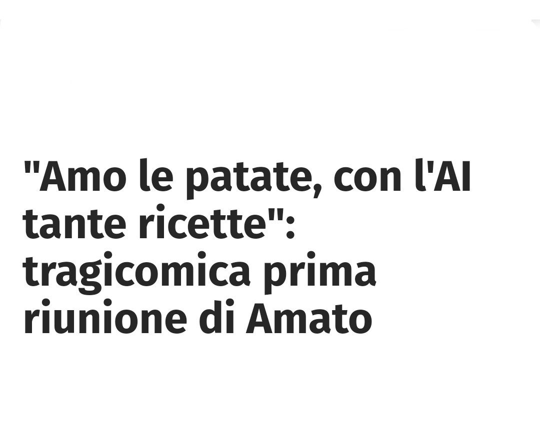 Zziagenio78's tweet photo. INTELLIGENZA ARTIFICIALE 

🇬🇧: "Con l'Ai miglioreremo la Cybersecurity"
🇪🇸: "Regolamenteremo l'Ai per utilizzarla ovunque"
🇫🇷: "Sviluppiamo una Ai francese per crescere"
🇩🇪: "Useremo l'Ai per rilanciare gli investimenti"
🇮🇹: https://t.co/TUlqeGgxxj