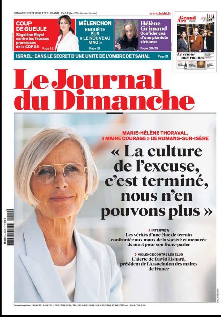 [Quand la Majorité silencieuse prend la parole]

J’ai reçu des milliers de messages de soutien. Tous disent la même chose. La réalité du terrain, c’est que nos villes sont gangrenées par une poignée de délinquants.
<a href="/leJDD/">Le JDD</a> #romanssurisere #Crepol #thomas