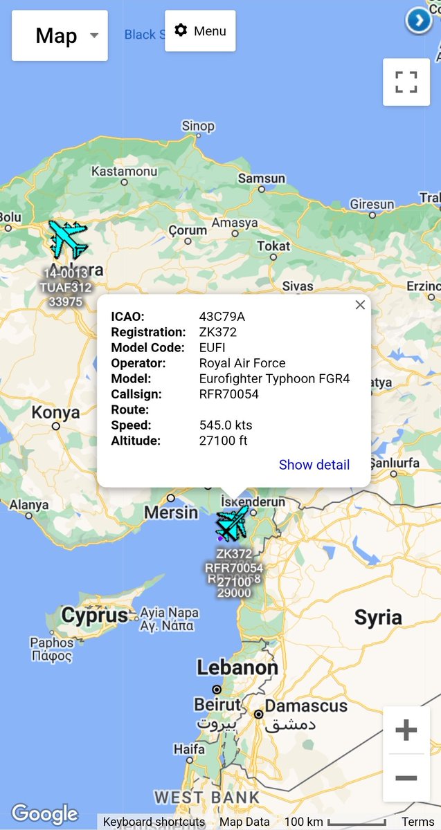 scan_sky's tweet photo. #RAF Assets Heading Out On An #OpShader Tasking.
#RAF 🇬🇧 - Airbus Voyager KC2 - #ZZ330 - #RRR9958
Support Flight For #RAF Typhoons Including -
#ZK372 - #RFR70054 https://t.co/o3mn1wqKLM