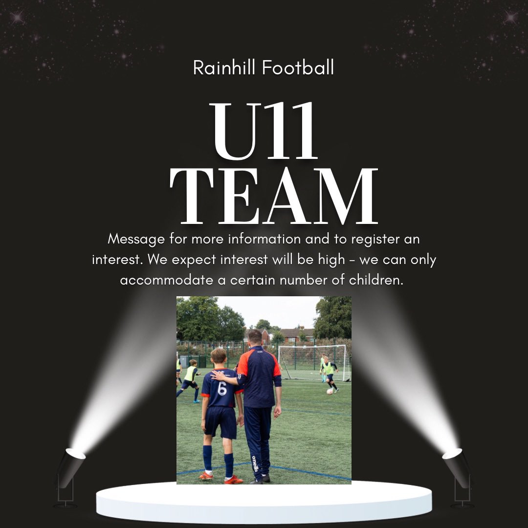A NEW U11s team is coming soon! UEFA B qualified coaches, coaching with the players development at the forefront of our mind. Opportunities for social events with the team. Learn, Drop us a message with your interest. <a href="/_MYFL/">Merseyside Youth Football League ⚽️</a> <a href="/EdgehillJFL/">Edge Hill JFL</a> @BVDJFLfixtures <a href="/BurscoughJfl/">Burscough JFL</a>