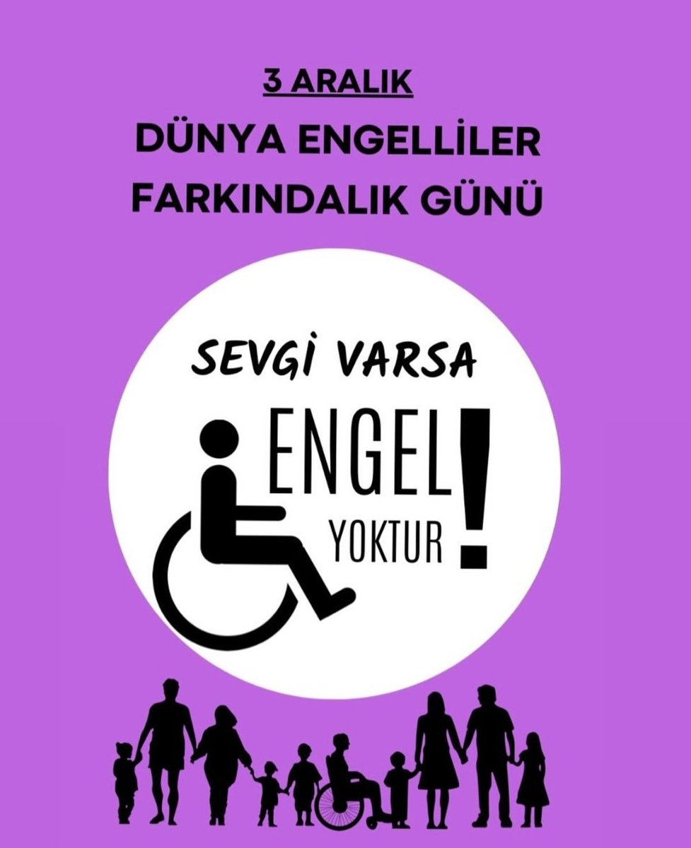 #3aralıkdünyaengellilerfarkındalıkgünü #sevgivarsaengelyoktur 💙