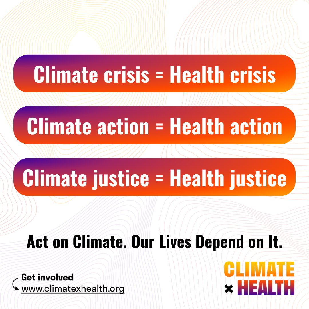 The climate crisis is a health crisis, fueled by an untenable status quo.
 
📣 All over the world, health professionals are calling on leaders to deliver on joint climate &amp; health action. Join us: ow.ly/fomF50Qcp7H
