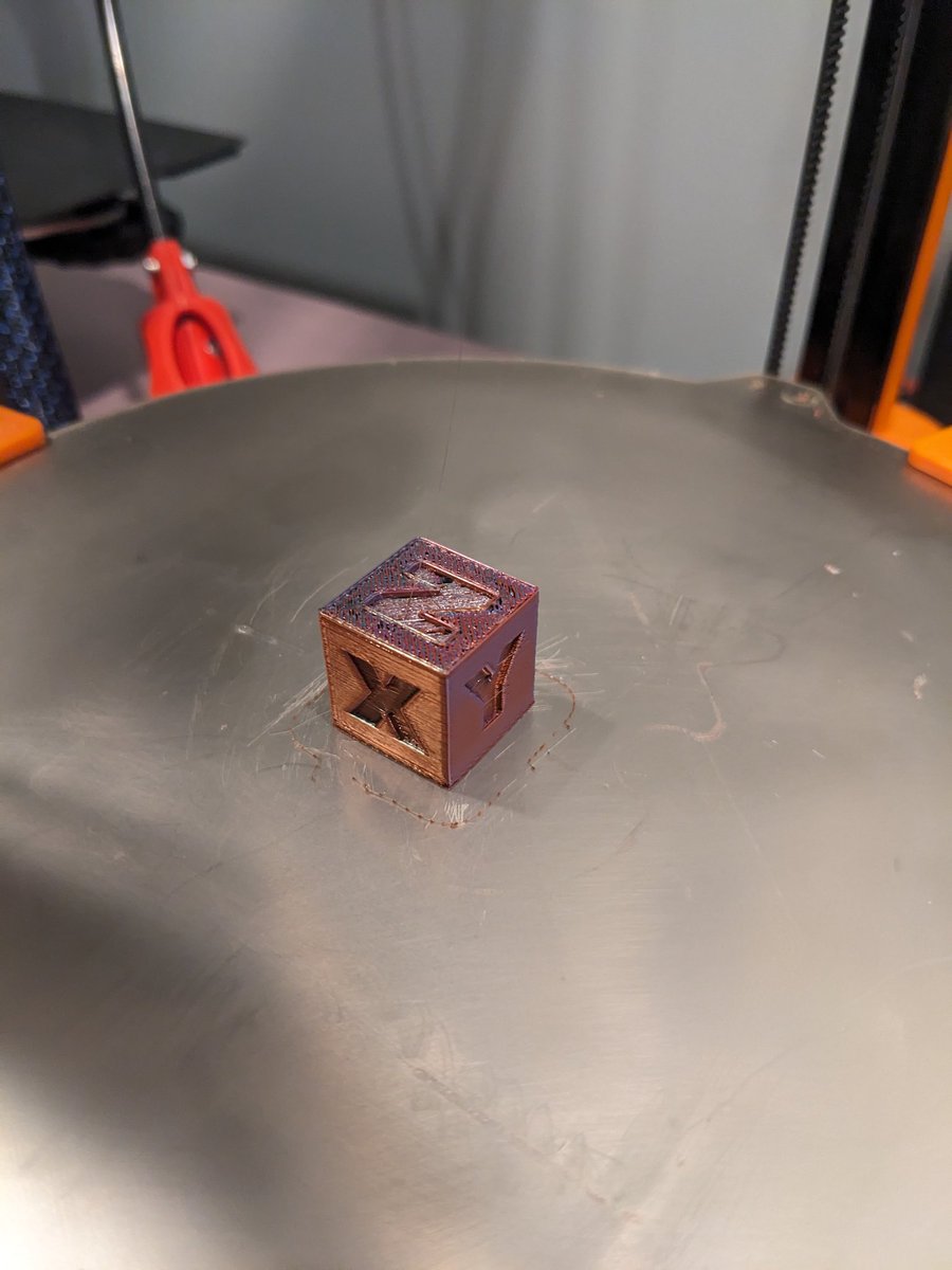 VectorRoll's tweet photo. I finally got this @BigTreeTech #Pad7 working a #3DPrinter. KosselMini - BTT SKR v1.3
Lots of trial &amp; errors but it's working.
The printer.cfg is bare so it's not taking full advantage of #Klipper.
Definitely needs lots of calibration but it's a good spot to end for the night🤘😴 https://t.co/P9DwQ5TIj2