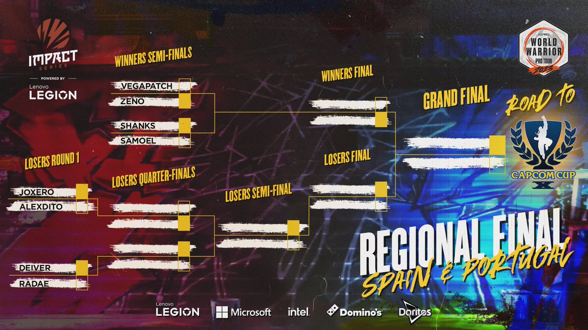 Lo que va a pasar hoy será ÉPICO 🤜💥🤛

¿Aún no tienes tu entrada? 🎟️ impactseries.koobin.com

W
<a href="/Vegapatch/">VegaPatch</a> 🆚 <a href="/ZenoMagatama/">FTW | ZENO</a>
<a href="/shanksfgc/">Shanks</a> 🆚 <a href="/SamoelFGC/">RBLS Samoel</a>
L
<a href="/joxero_fgc/">EDEN | Joxero</a> 🆚 <a href="/alexdito18/">KwK | Alexdito</a>
<a href="/JustDeiver/">Deiver</a> 🆚 <a href="/Radaefgc/">Radae</a>

⏰Abrimos a las 15:00 
📍<a href="/wearebigc/">Big C</a> (BCN)

#IMPACTbyLEGION <a href="/CapcomFighters/">Capcom Fighters</a>