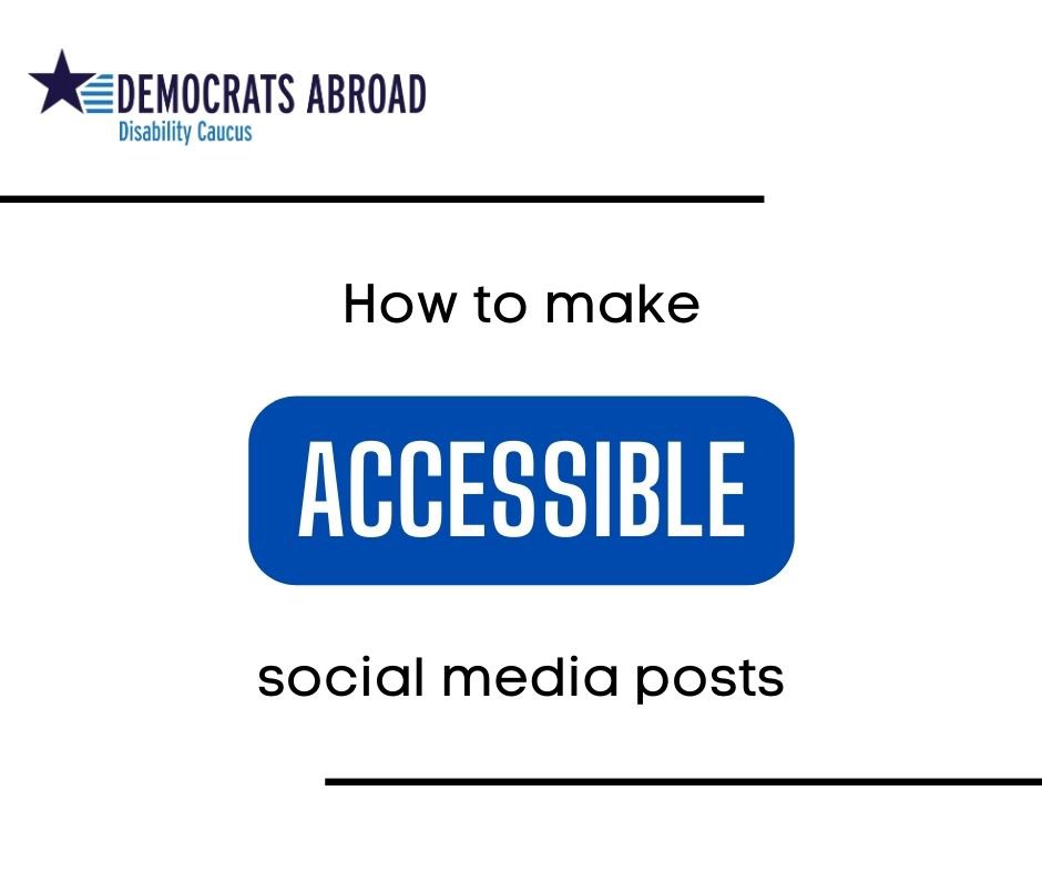 DemsAbroadGDC's tweet image. Want to reach a larger audience and convey a message they will understand? Make your content accessible! Follow these best practices to ensure your posts are inclusive:

sproutsocial.com/insights/socia…

#IPDP #Accessibility #CripTheVote #DisabilityInclusion