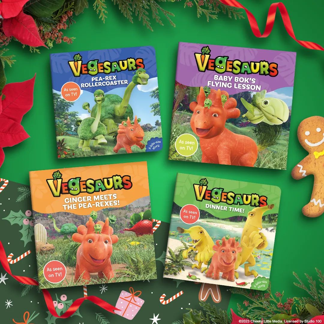 Calling all Vegesaurs fans! Join Ginger and friends for some mighty adventures with this book collection based on the hit TV series! With picture books for 2-6 year olds including bonus facts and reading tips, as well as board books for younger fans, there’s a gift for everyone!
