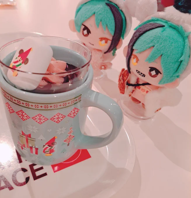 イン!ましゅまろ半分こしましょうね、って話してるけどそれはかいぬしのです 