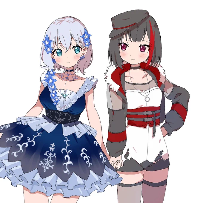 ましろといる時の美竹は右 #まし蘭