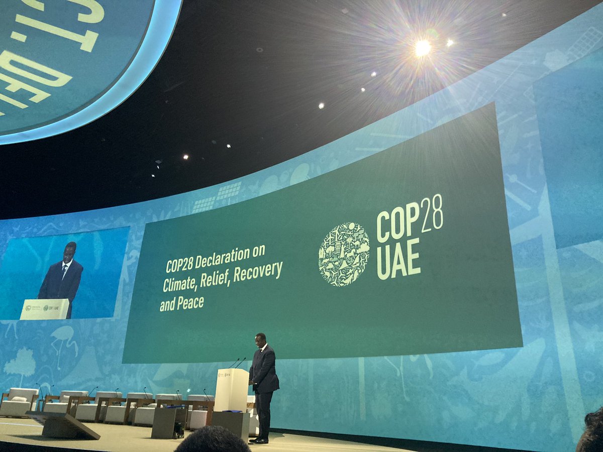 The declaration on relief, recovery and peace is worth reading, focussing on “the places climate finance fears to tread”. It’s a good step - though the doing will be harder than the declaring #humanitarian #ClimateCrisis #COP28