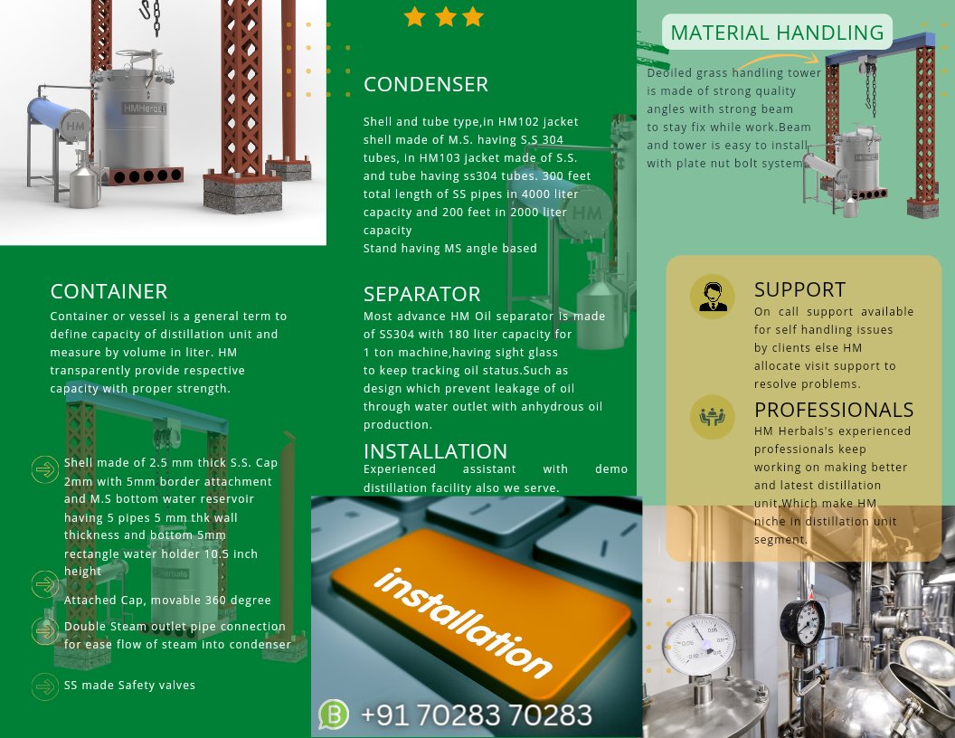 rituhmherbals's tweet image. #HMherbals Stainless Steel Distillation Unit . #distillationunit #essentialOil #farming #aromatic