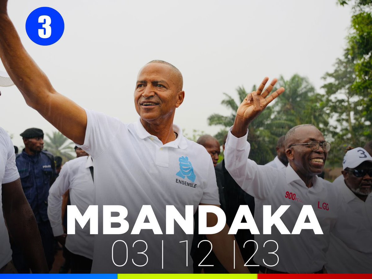 #RDC Mbandaka , on arrive!!!
Candidat numéro 3, candidat de L'espoir... <a href="/moise_katumbi/">Moise Katumbi</a>