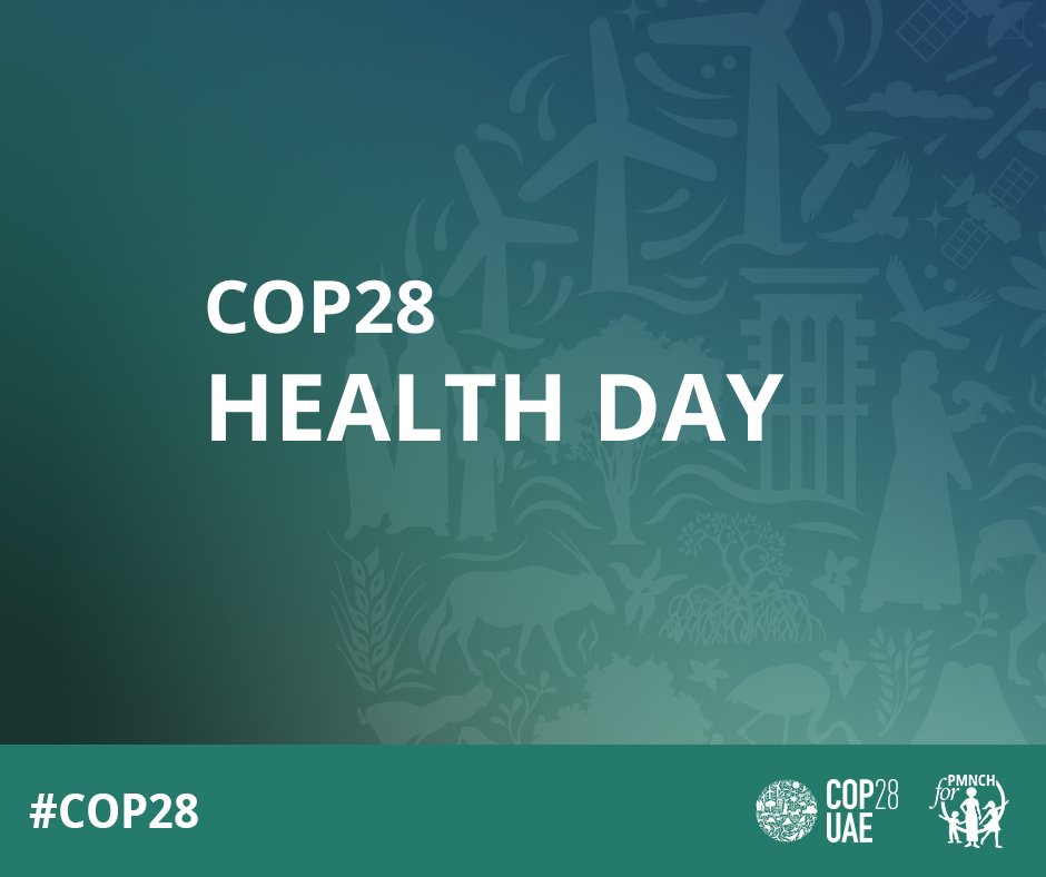 PMNCH's tweet photo. As the @UNFCCC sees the first ever #COP #HealthDay at #COP28 today, we ask leaders to listen to the voices of #healthcommunity! Climate change is a #healthcrisis! Women, children & adolescents are amongst those most affected! We need climate action to save lives & leave no one behind. #Fossilfree4health