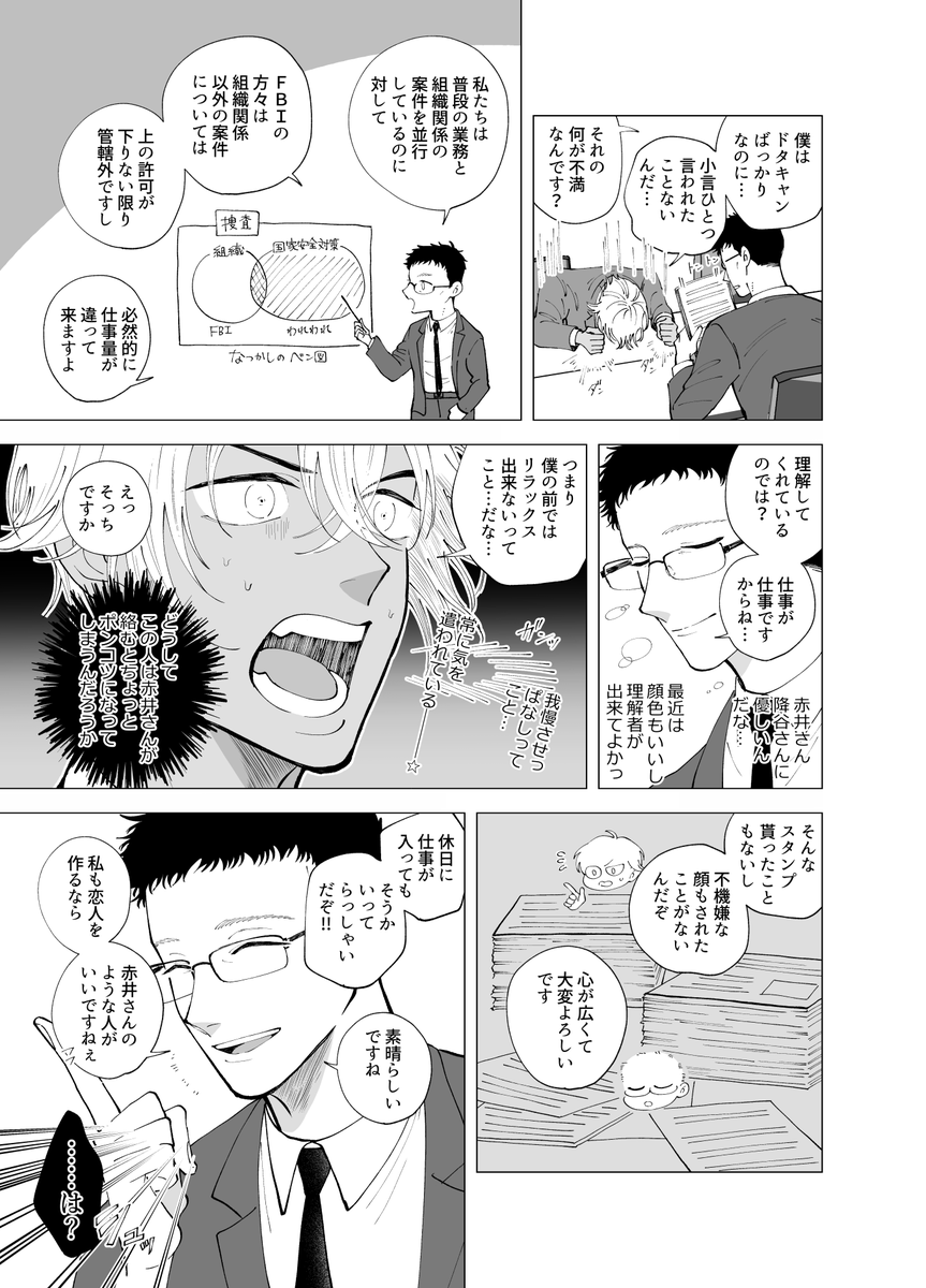 赤安新刊「ぼくにはおまえが」 サンプルその4