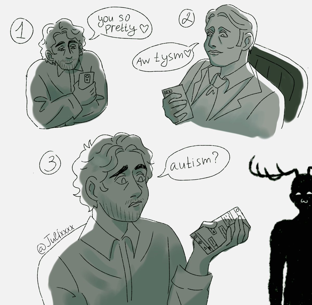 Julett04kaa's tweet photo. #Hannigram #Hannibal #hannibalfandom #willgraham #HannibalLecter #MadsMikkelsen #hughdancy #art #artist https://t.co/NOzXmIKuWJ