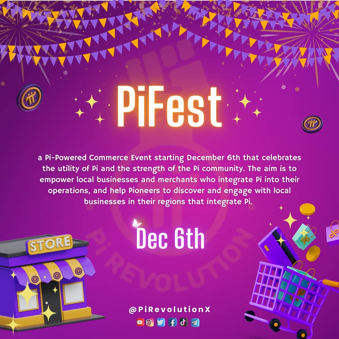 okere_eberechi's tweet photo. Stay tuned for the #Pi app announcement tomorrow.
GCV believers ,I advice u trade cautiously this period 6 - 11, else just 1pioneer will bankrupt your business with less than 1Pi..
Remember to post photos of Businesses, merchants you visit and take a friend along!
#PiFest2023 https://t.co/abeFB3mtB0