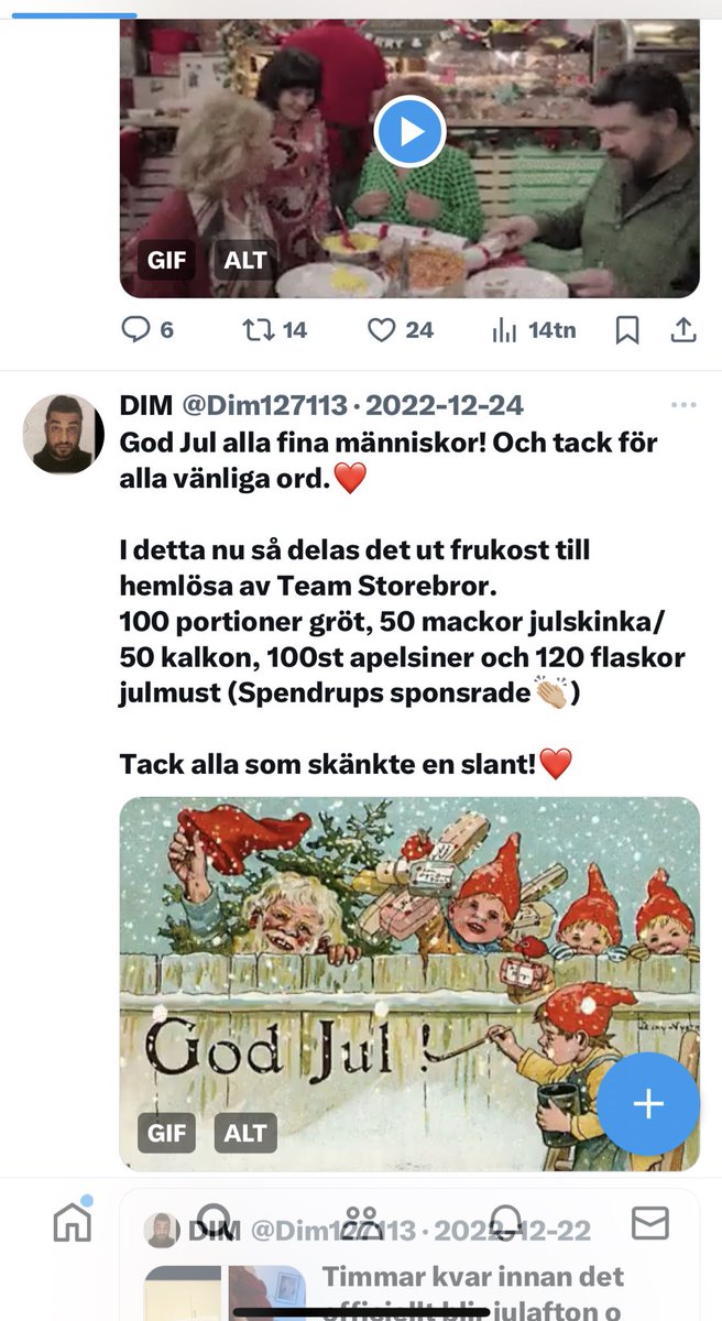 Dim127113's tweet image. Tack för att alla vänliga ord!🩷

Vill ni va med och stötta Team Storebror?

Volontärer skriv DM! Ta på er varma kläder,västar finns.

Vill ni istället skänka en gåva?

Swish 0737580176 skriv Julfrukost.
Team Storebror ska återigen duka upp med frukost för våra medmänniskor 24/12
