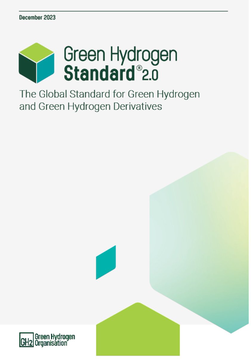 MsKabue's tweet photo. The Green Hydrogen Standard 2.0 by @gh2org is out. It gives #GH2 producers &amp; consumers clarity and consistency in long term planning, including to secure offtake agreements, financing (equity, debt, insurance and investment guarantees) &amp; to obtain government &amp; community approval. https://t.co/KvGl36PY3P