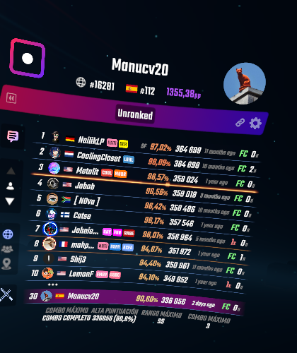 Manucv20_'s tweet photo. #112 de España en beat saber, road to top 25 https://t.co/x26s6is5jW
