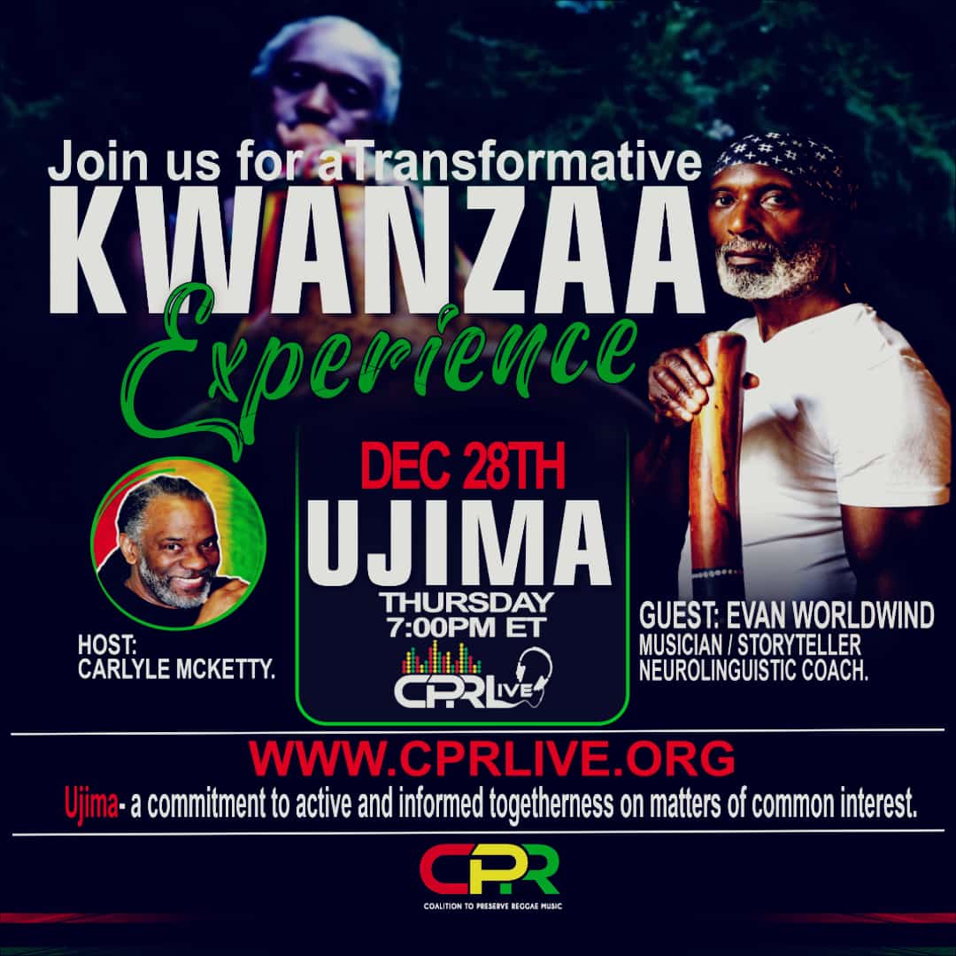 djwadeq's tweet photo. Join us on Dec 28th for a transformative #KwanzaaExperience
A commitment to active and informed togetherness on matters of common interest, #Ujima .
#CPRlive https://t.co/OTMTastuSy