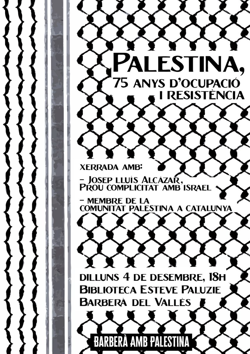 _BeTusKa's tweet image. Demà, Dilluns 4 de desembre, a #Barberà.