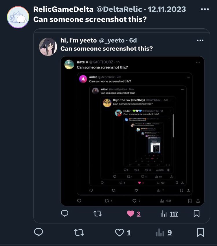 Can someone screenshot this?