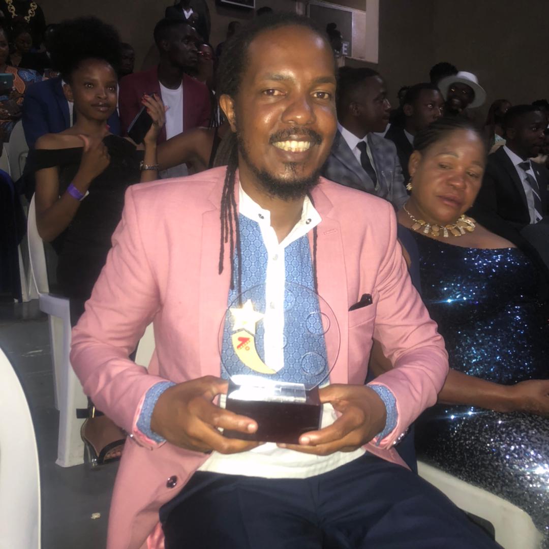 TaffyRanganai's tweet photo. So I got myself an Outstanding Screenplay for a Feature Film award. Not the best pic but it will do for now. The 1st Zimbabwe Annual Film and Television Awards 😁 @theZaftas https://t.co/xUA3QyH2WG