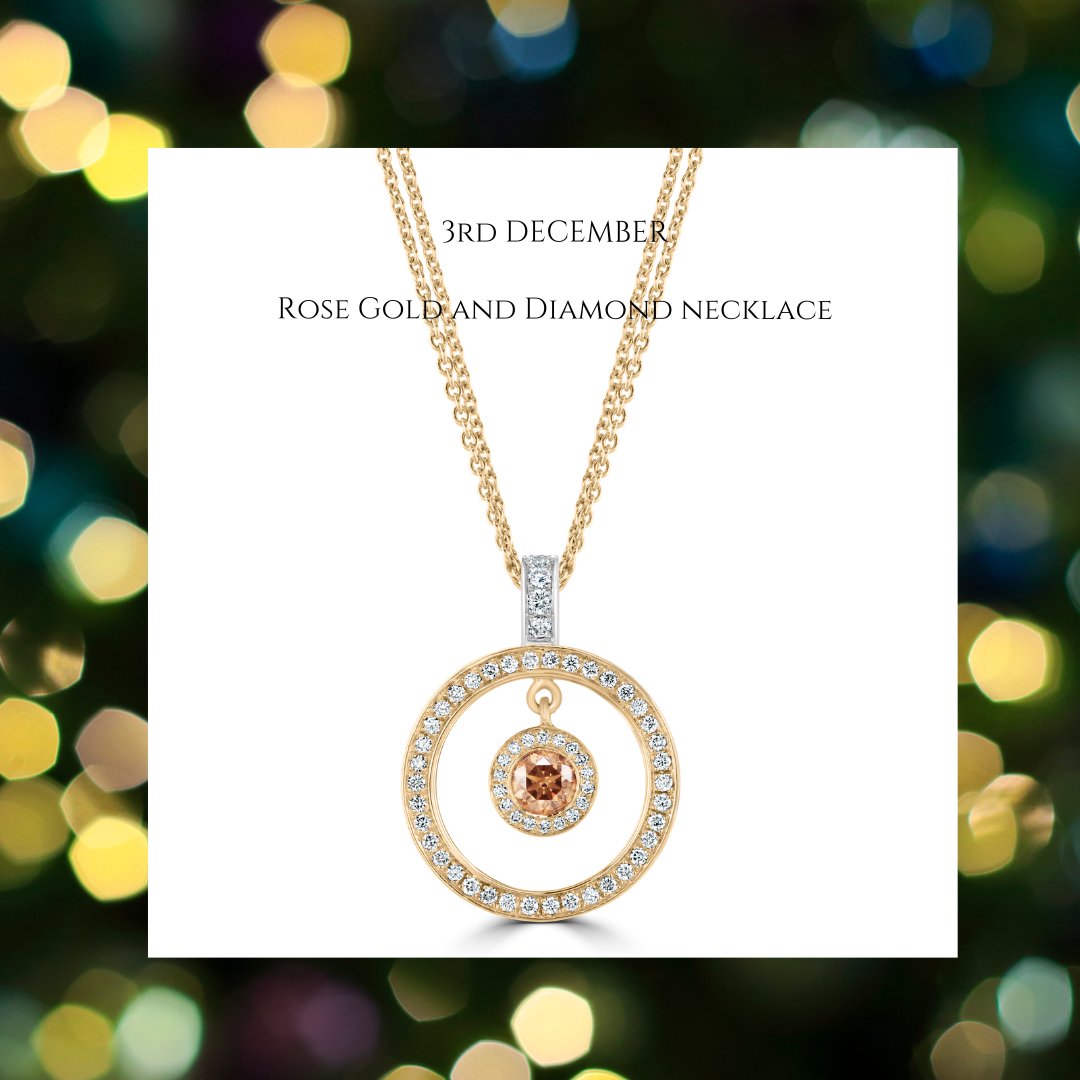 A rich brown diamond and a halo of sparkles - our choice for day 3 of our countdown to Christmas is a beautiful choice.

#diamondnecklace #christmascountdown #giftinspo #cheltenham