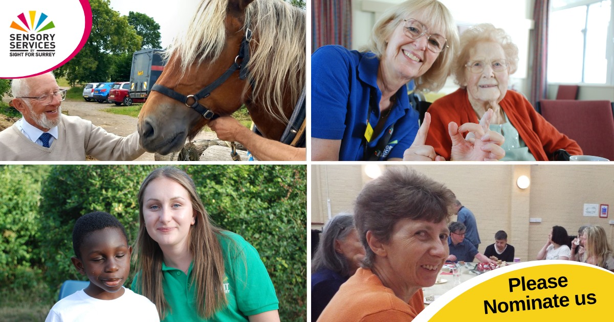 SightforSurrey's tweet photo. Could you spare 2 minutes to help nominate us for a £1000 Movement for Good Award from @benefactgroup? 
Deadline for this year's final draw is Sunday 17th December 2023.

To nominate us, please visit the following link: https://t.co/qggWV6K0vt

#SupportUKCharities #SurreyCharity https://t.co/NmazG9Bhjw
