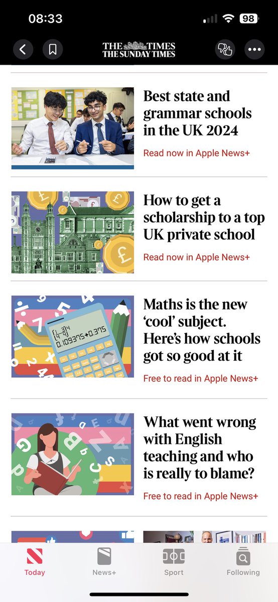 Really proud to have played a very small part in bringing about this change in Maths… such a shame that the media has to take something else down as it builds one thing up.