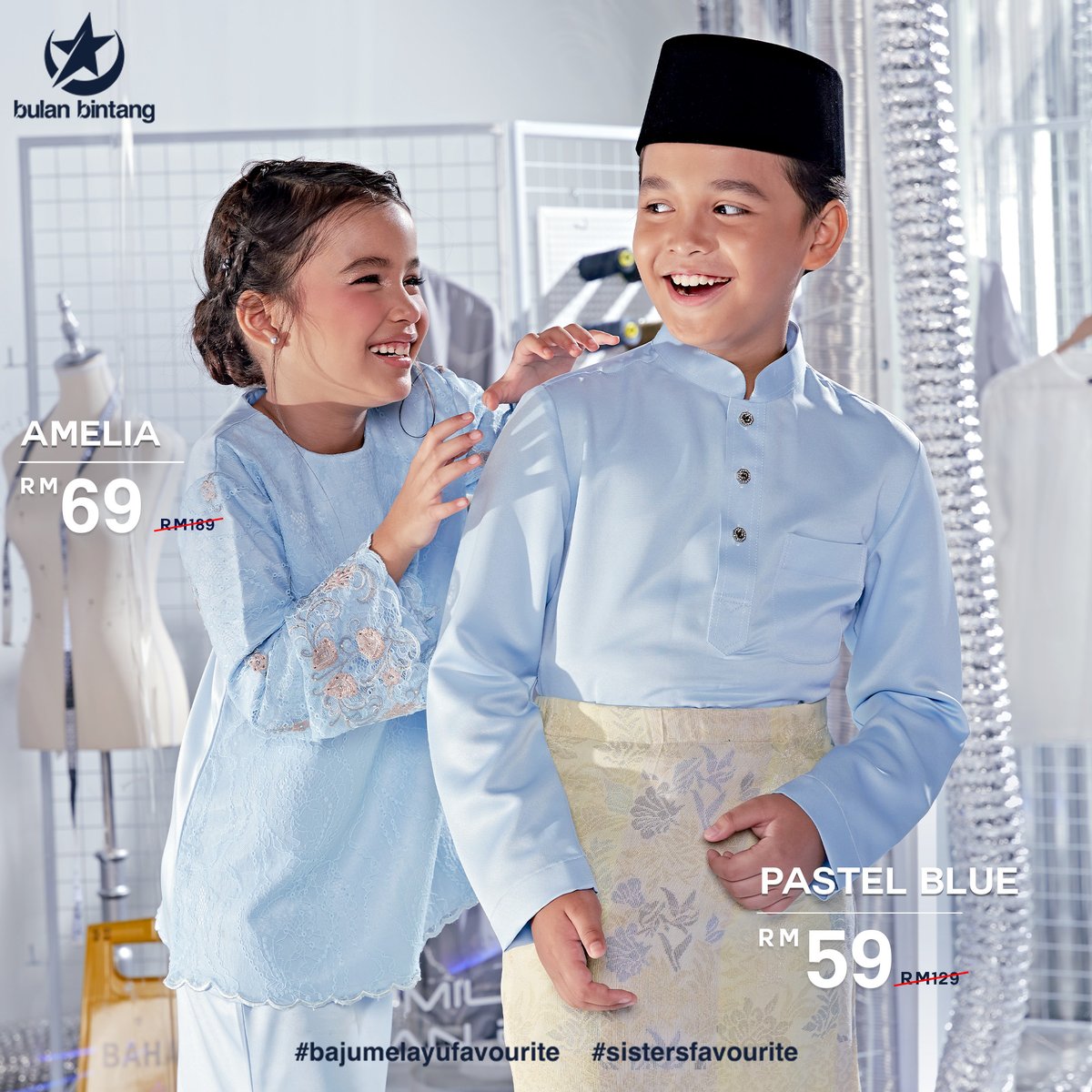 bulanbintanghq's tweet photo. Time ni lah korang boleh shopping sakan sebab Bulan Bintang belanja diskaun sehingga 70%! 

Dari baju bapak, mak sampai anak sekali! Memang jimat terokkkk!

Sales start dari 1-31 Disember, dekat semua cawangan butik Bulan Bintang &amp; website tau! https://t.co/iYSzyvgo9e