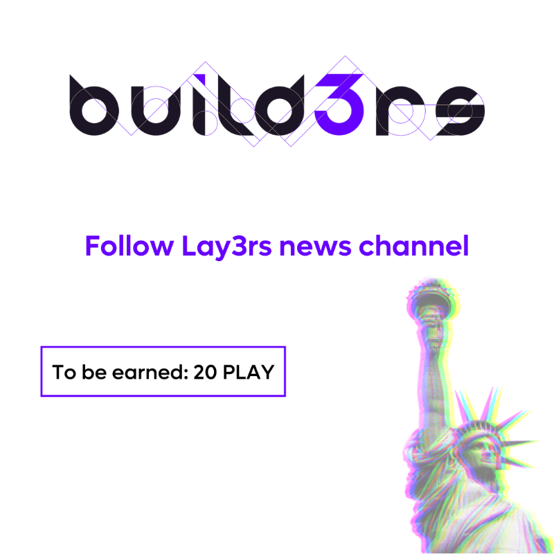 n0ddity's tweet photo. 📰 Stay tuned! Follow the Lay3rs TG news channel and receive 20 $PLAY tokens.
Confirm the tasks on https://t.co/3PFnwWb3Ch and keep informed about Lay3rs!
#Lay3rs #build3rs #Betatest #preservation #refi #historicalrelics
