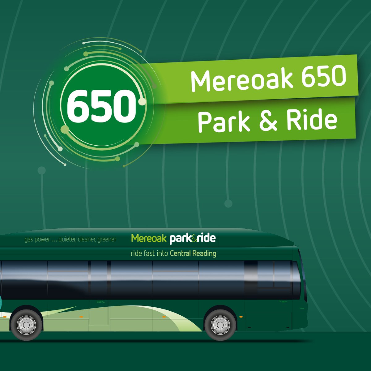 Our brand new Mereoak park & ride 650 route starts today! Running hourly from Mereoak to Reading via Green Park, it's free to travel on throughout December helping save you from the stress of traffic and finding a parking spot. More bit.ly/3GkJNzT