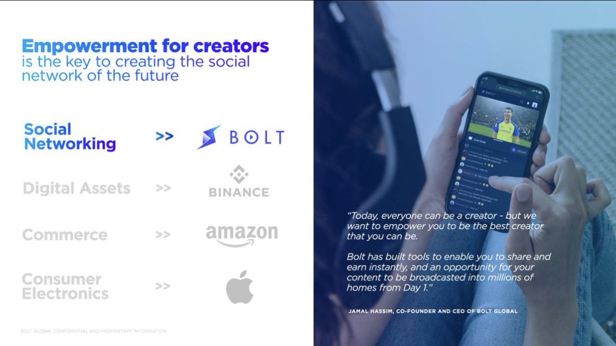 ja1405_ja's tweet photo. $BOLT ⚡ is currently $5 M/ MC
#BOLT is taking on the Big Streaming Companies like #Netflix, #YouTube, #Hulu, #Disney, PayPerView, #eSports
#Binance Pay, Real Adaption, Real Products, Real Use Cases, Amazing Team
Huge Partnerships+
BOLT+ App
#BOLTX Wallet
#Bolt #L1 #Blockchain will be live very soon.
#Crypto #BITCOIN #BNB #KuCoin
$ATOR $OLT $TRIAS $CHNG $MNW $KAS $AZERO $MTRG $WOO $WAS $VRA $ROUTE $RNDR $VELA
$LEOX $DAG $KUJI $CSIX $DIONE
$AZK #AI #altcoin #100X $dione $kas #1000XGEM @boltplus @ladyxtel $tara $oar