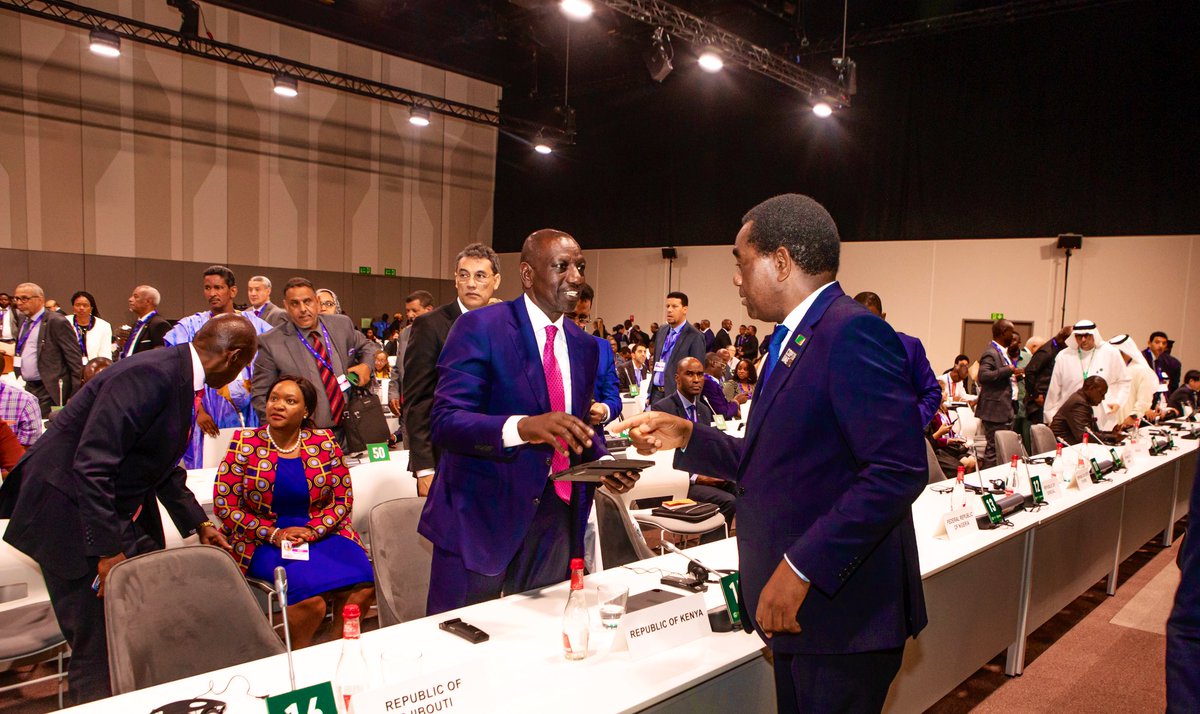 Hakainde Hichilema (@hhichilema) on Twitter photo Attended #Africa Green Industrialisation event convened by H.E <a href="/WilliamsRuto/">William Samoei Ruto, PhD</a>.
Africa can become a global green industrial powerhouse if we pivot towards value addition to our critical minerals.
The seeds of a #GreenEnergy revolution are being sown in our beloved Continent.๐๐ฟ๐ฒ Attended #Africa Green Industrialisation event convened by H.E <a href="/WilliamsRuto/">William Samoei Ruto, PhD</a>.
Africa can become a global green industrial powerhouse if we pivot towards value addition to our critical minerals.
The seeds of a #GreenEnergy revolution are being sown in our beloved Continent.๐๐ฟ๐ฒ