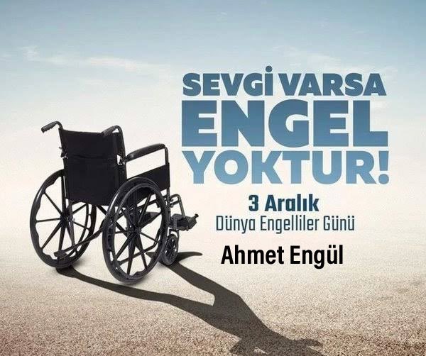 Sevgi Varsa Engel Yoktur.!

3 Aralık Dünya Engelliler Günü kutlu olsun.

#3AralıkDünyaEngellilerGünü #EngellilerGünü #EngelleriBeraberAşıyoruz #engellilerhaftası #Engelli #DünyaEngellilerGünü