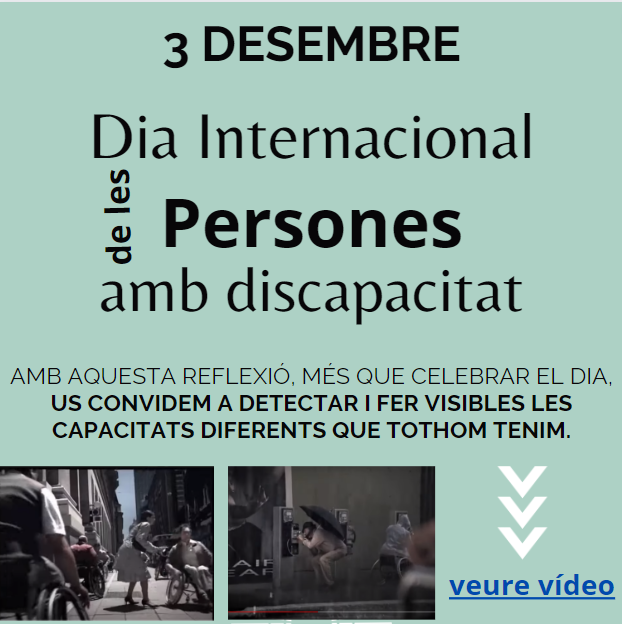 LopezVicuBCN's tweet photo. #DiaInternacionaldelesPersonesambDiscapacitat

Des de l'equip d'APD (Atenció Pesones en Situació de Depen`dencia) us volen compartir un breu però molt interessant vídeo sobre les capacitats de tothom.

https://t.co/uhLb8H6VIq https://t.co/MfJMtqW882