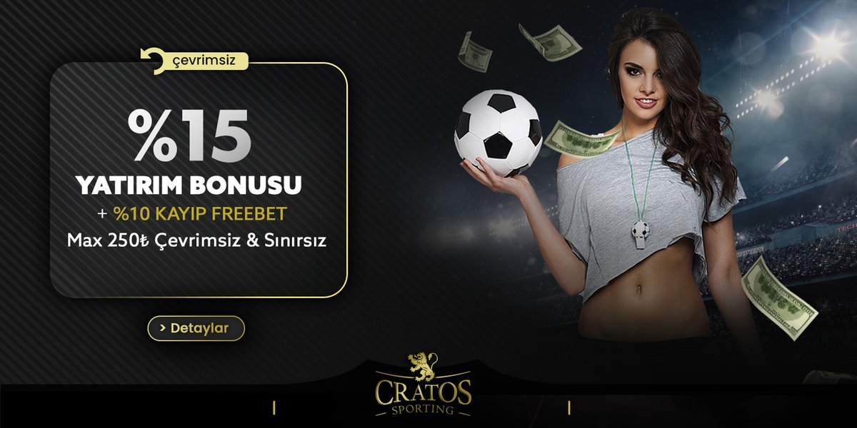 %15 ÇEVRİMSİZ + %10 FREEBET İLE BİR ADIM ÖNDESİN!        

Maç önü ve canlı bahis seçeneklerine rekor oranlar ve avantajlı promosyonlar ile üyelerine kazandırmaya devam eden Cratossporting'e yatırımını yap, %15 Spor Yatırım Bonusu + %10 Kayıp Freebet ile yatırımını katla!